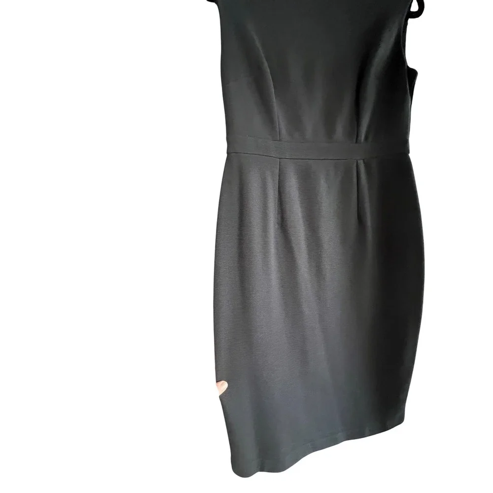 Boden‎ Black Sleeveless Mock Neck Sheath Dress Career Work Cocktail Party